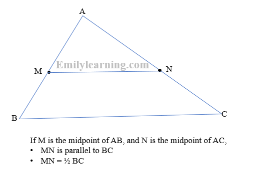 O Level Add Math midpoint theorem for proof in plane geometry