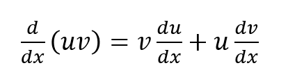 product rule for differentiation as tested in o level additional mathematics