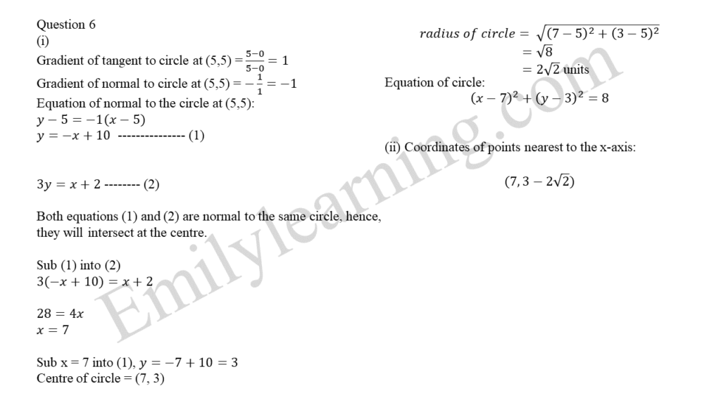 A Math 2019 Paper 2 Question 6 answers