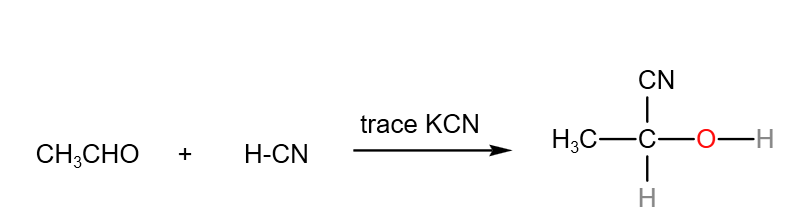 nucleophilic addition reaction mechanism for carbonyl compounds (ketones and aldehydes). This is one of the organic reaction  mechanisms tested in A Level  Chemistry (H2 Chemistry)