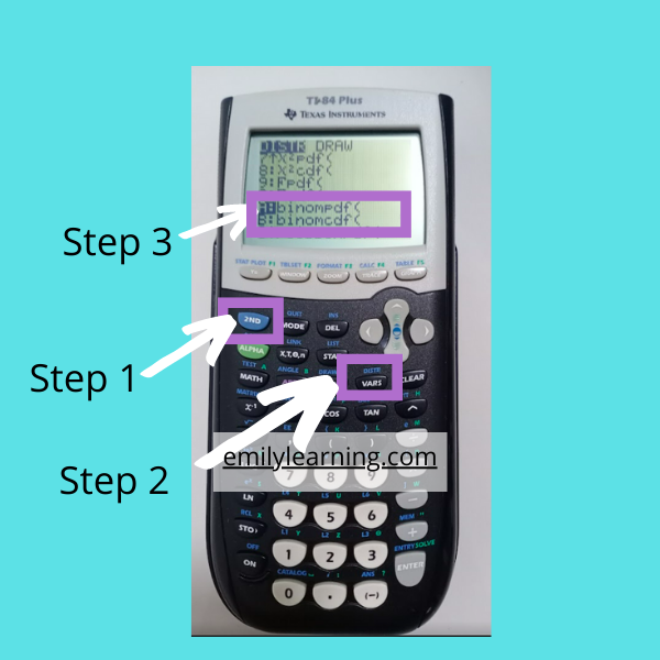 Here are the steps to use ti-84 for binomial distribution to find binomcdf and binompdf