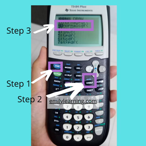 how to use ti-84 for normal distribution questions -  normcdf