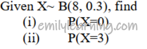 Finding the probabilities for binomial distribution with ti 84 graphic calculator using the binompdf function.