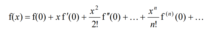 Formula for Maclaurin's Expansion. This formula is also found in the MF26, formula booklet for H2 Math. You do not need to memorize it. 