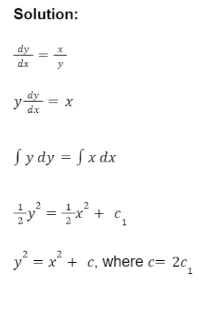 an example question on differential equation