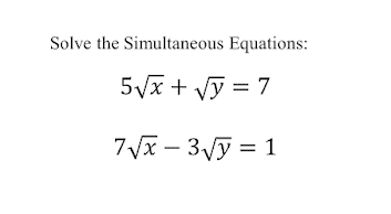 simultaneous equations sample question for o level additional mathematics