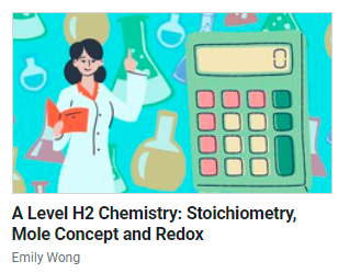 Learn stoichiometry, mole concept and redox in this on- demand course written for H2 A Level Chemistry students. H2 A Level Chemistry course on Electrochemistry covering both electrochemical cell and electrolysis. This A Level Chemistry course is an on-demand course where you can learn anywhere and anytime, at your own pace. Get it now!