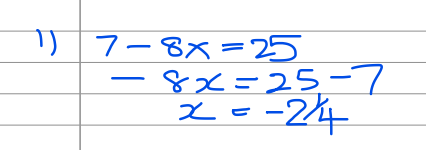 Question 1 of O Level Mathematics specimen paper 1 is on  Algebra. Here, students are asked to solve a linear equation. 