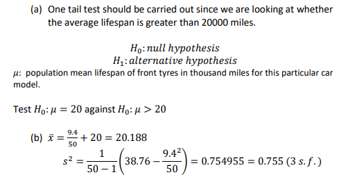 Worked solution for 2021 H2 A Level Paper 2 question 8. This question is on hypothesis testing, and the full worked solutions for this question is shown here.