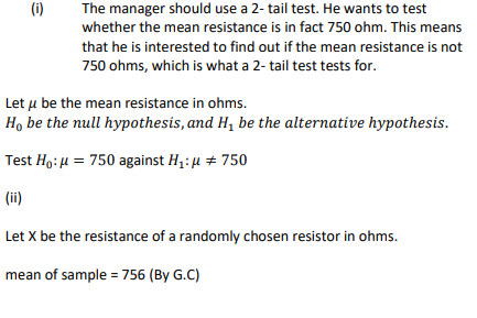 Worked solutions for 2019 H2 A Level Mathematics Paper 2, question 9. This question is on  hypothesis testing.