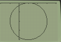 sketch of circle in the x- y coordinate system. 